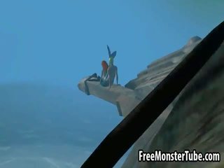 3d little mermaid deity gets fucked hard suwyň aşagynda