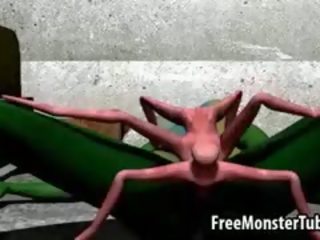 Green 3d divinity 取得 ファック ハード バイ an エイリアン spider