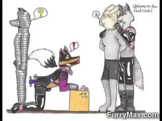 3d 熱 furry foxes!