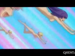 Hentai cuties doing manhood and slick pussies