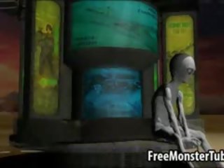 3d divinity 吸います くちばし と 取得 ファック バイ an エイリアン