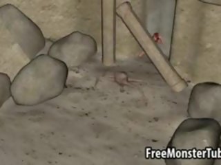3d 赤毛 取得 ファック ハード バイ an エイリアン spider